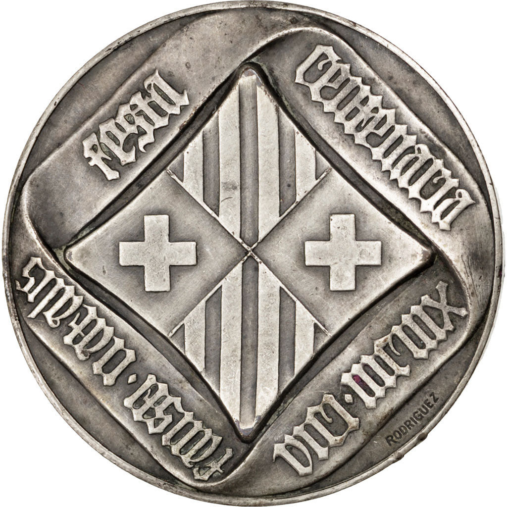 Spain, Religions & beliefs, Medal, AU(50-53), Bronze, 50, 70.80