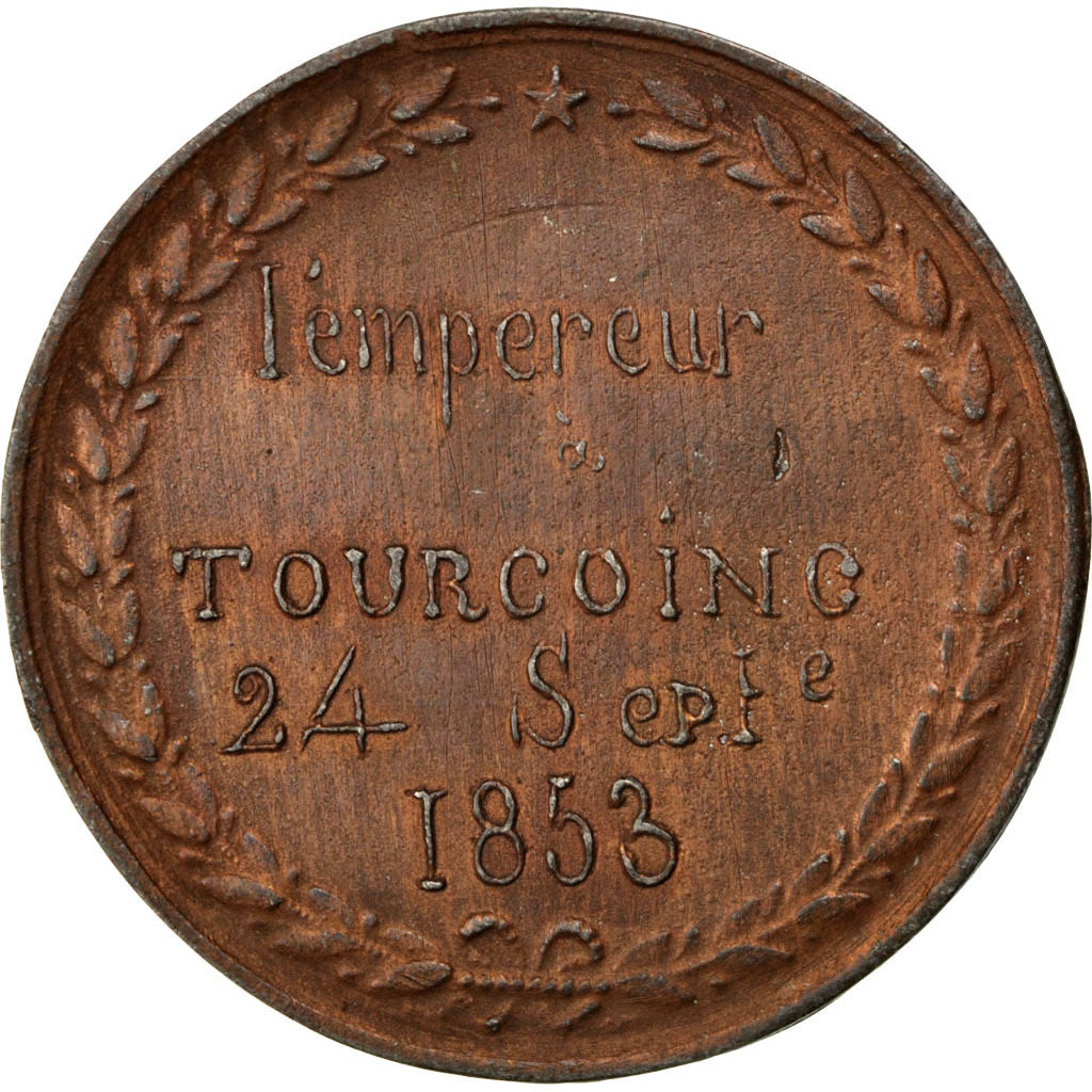 FRANCE, Politics, Society, War, Second French Empire, Medal, 1853, AU(55-58),...