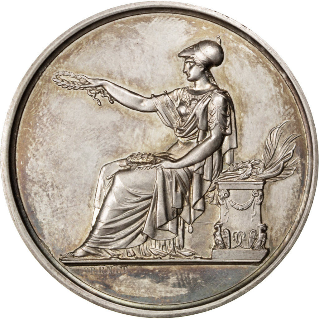 France, Medal, French Second Republic, Arts & Culture, 1852, Brenet, MS(60-62)