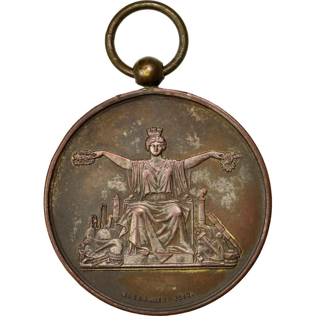 France, Medal, French Third Republic, Sciences & Technologies, 1892, AU(50-53)