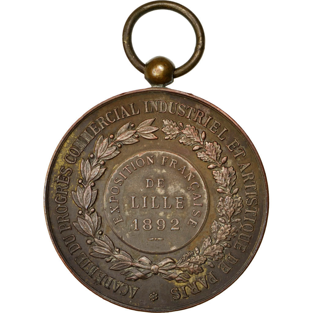 France, Medal, French Third Republic, Sciences & Technologies, 1892, AU(50-53)