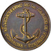 Francia, Medal, French Third Republic, Shipping, 1891, MBC+, Cobre