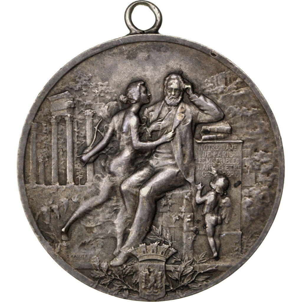 France, Medal, French Third Republic, Arts & Culture, 1902, AU(55-58), Nickel