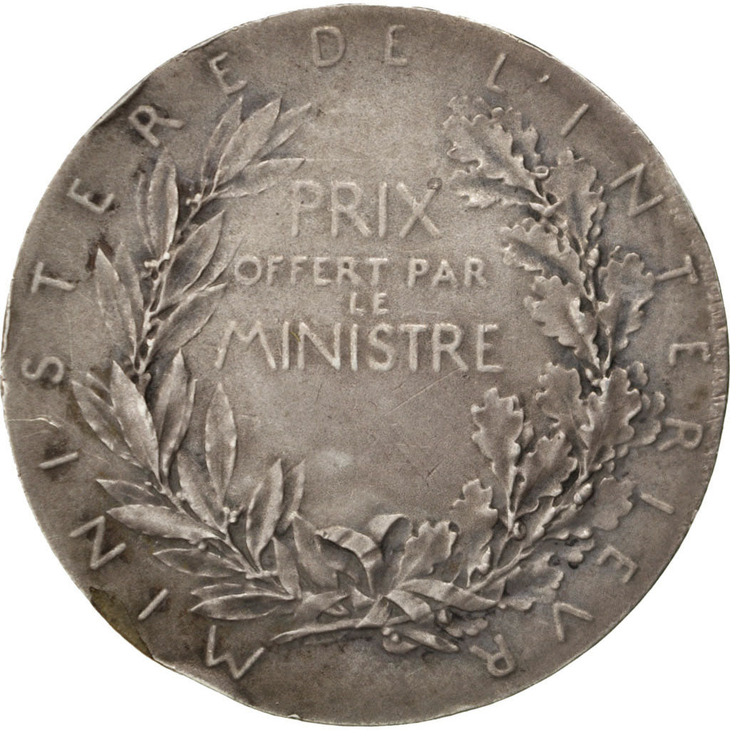 FRANCE, Politics, Society, War, French Third Republic, Medal, AU(55-58), Roty,..