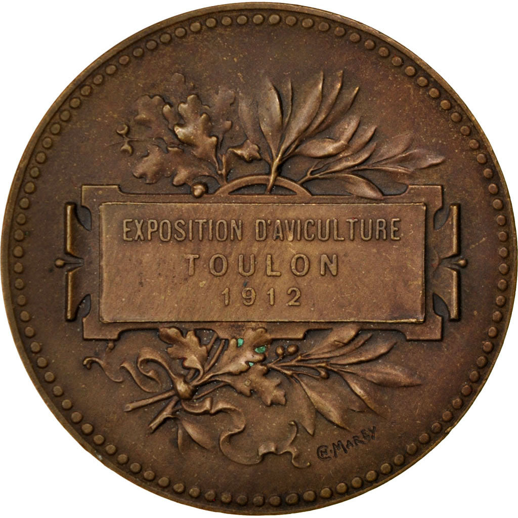 Francja, Medal, Trzecia Republika Francuska, Biznes i przemysł, 1912, Marey