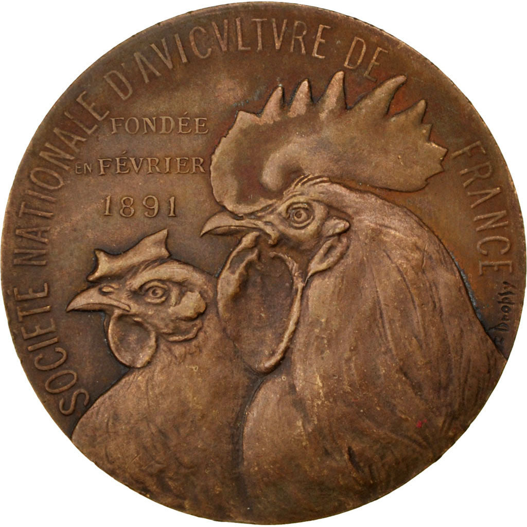 France, Medal, French Third Republic, Business & industry, Dropsy, AU(50-53)