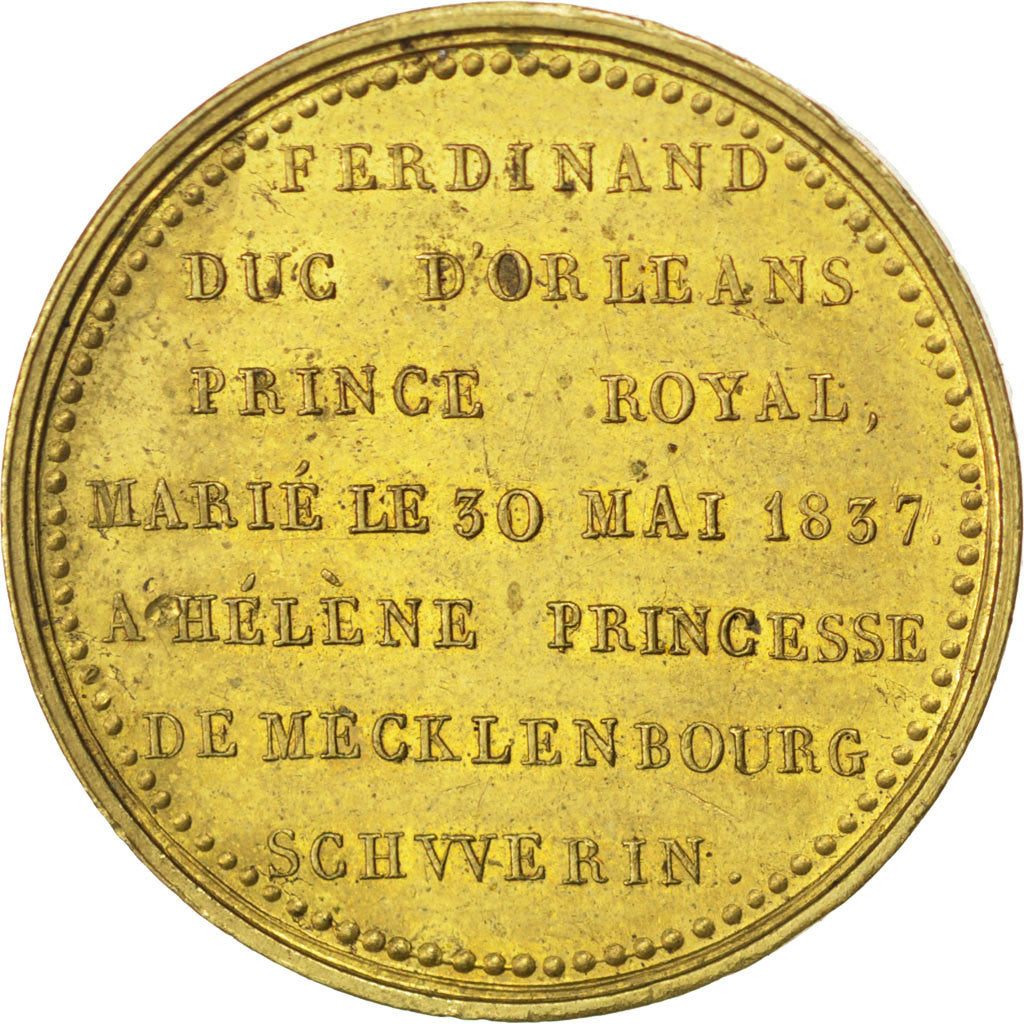 FRANCE, Politics, Society, War, Louis Philippe I, Medal, 1837, AU(55-58),...