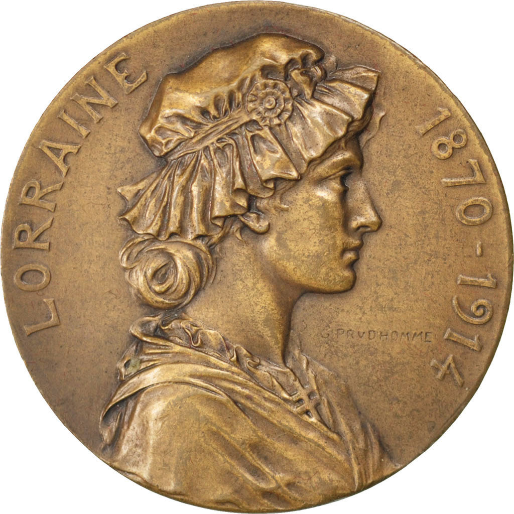 FRANCE, History, French Third Republic, Medal, 1914, AU(55-58), Prud'homme,...