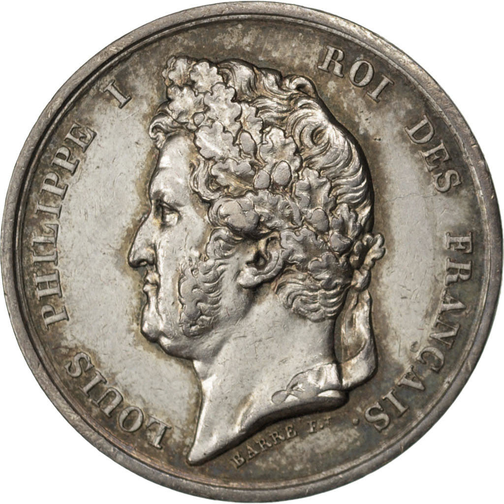 France, Medal, Louis Philippe I, History, 1836, Barre, SUP+, Argent