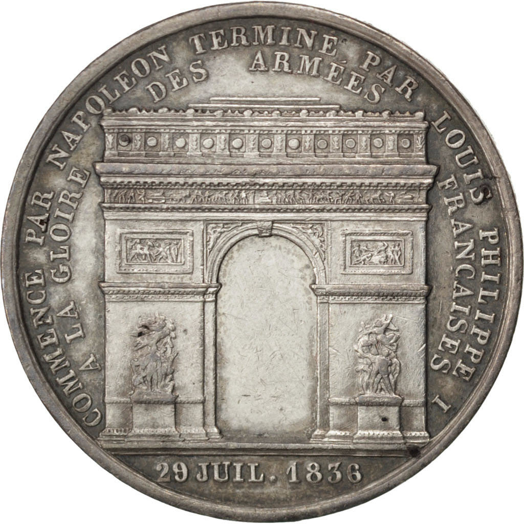 France, Medal, Louis Philippe I, History, 1836, Barre, SUP+, Argent