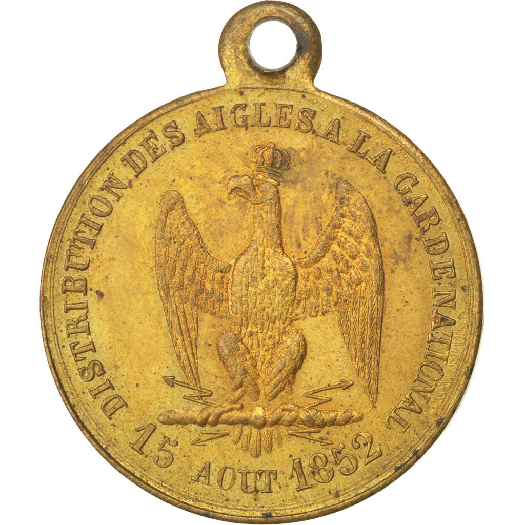 Francia, Medal, Second French Empire, Politics, Society, War, 1852, EBC, Cobre