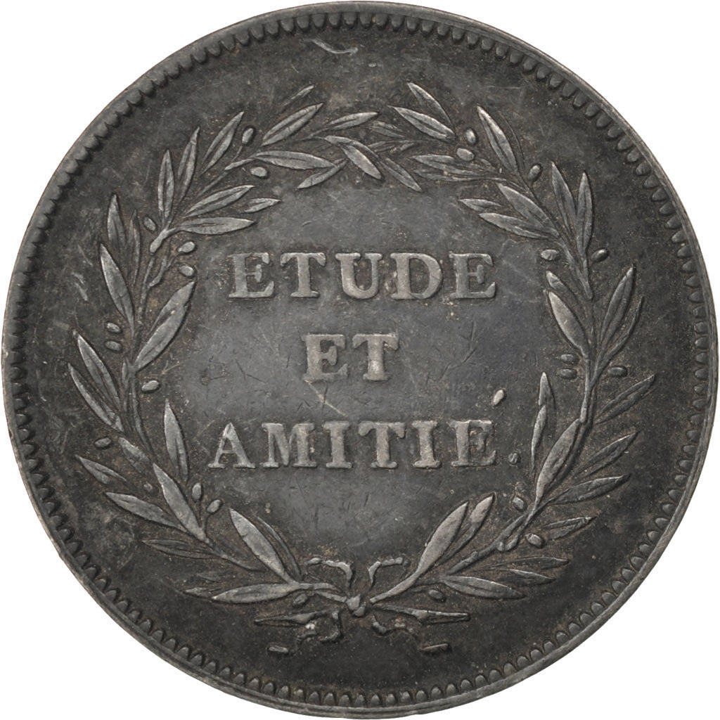 FRANCE, Arts & Culture, Louis XVI, Medal, 1788, AU(55-58), Silver, 23, 4.20