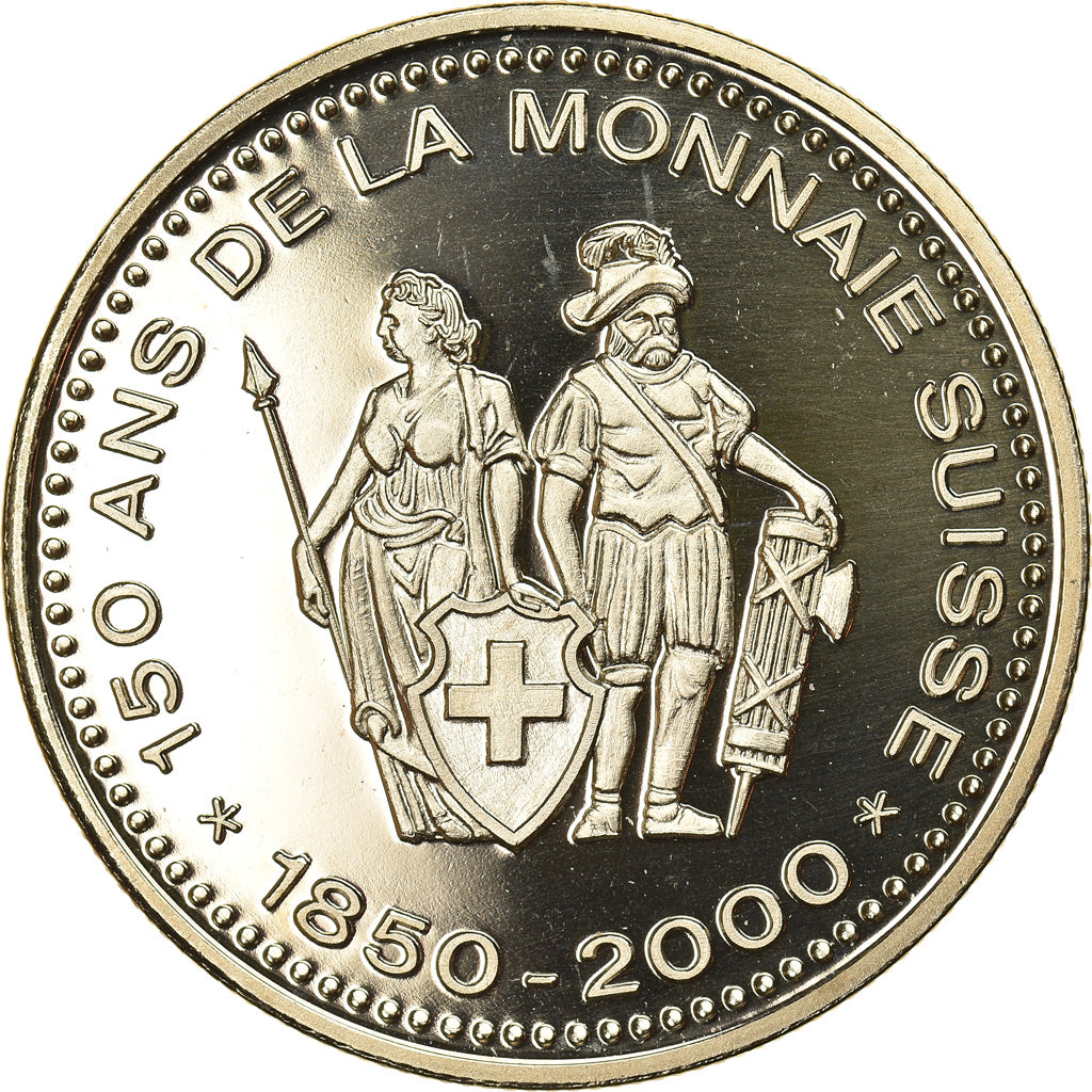 Switzerland, Medal, 150 Ans de la Monnaie Suisse, 5 RAPPEN, 2000, MS(64)