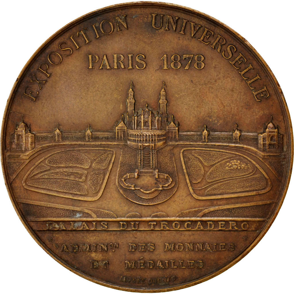France, Medal, French Third Republic, Sciences & Technologies, 1878, Oudiné
