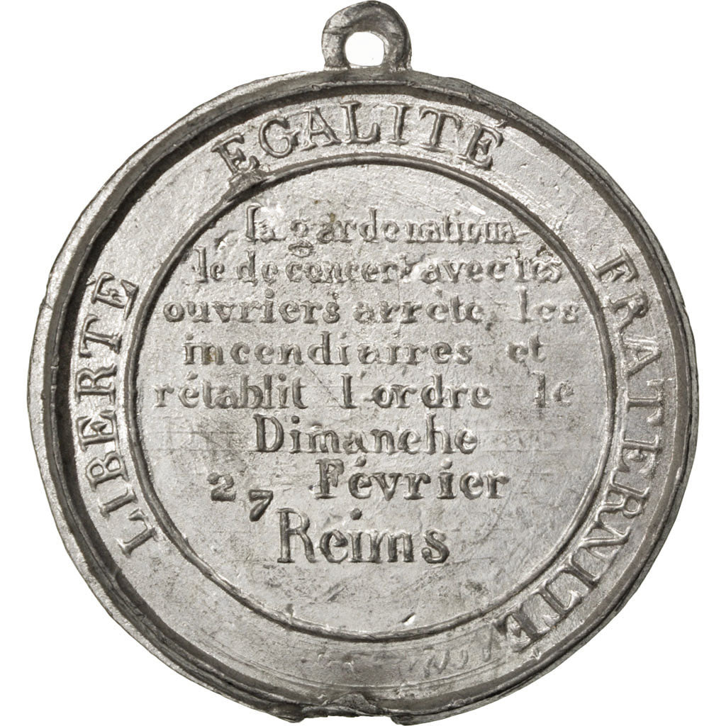 FRANCE, Politics, Society, War, French Second Republic, Medal, 1848, AU(55-58),.