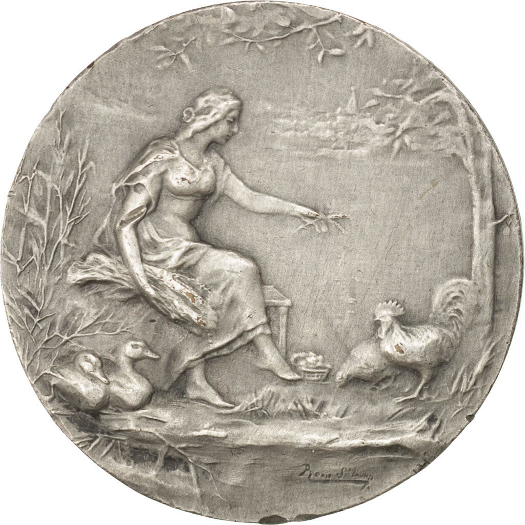 France, Medal, French Third Republic, Business & industry, AU(55-58), Bronze
