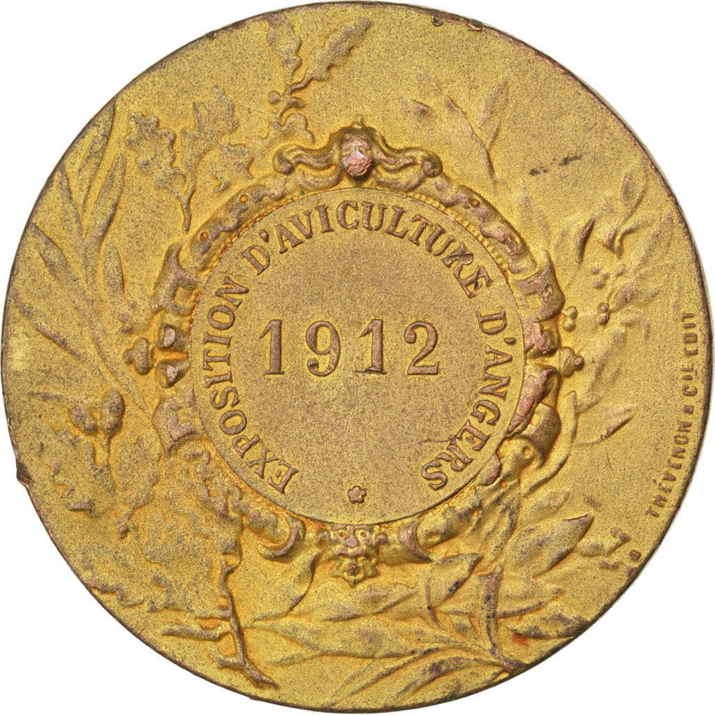 France, Medal, French Third Republic, Business & industry, 1912, AU(50-53)