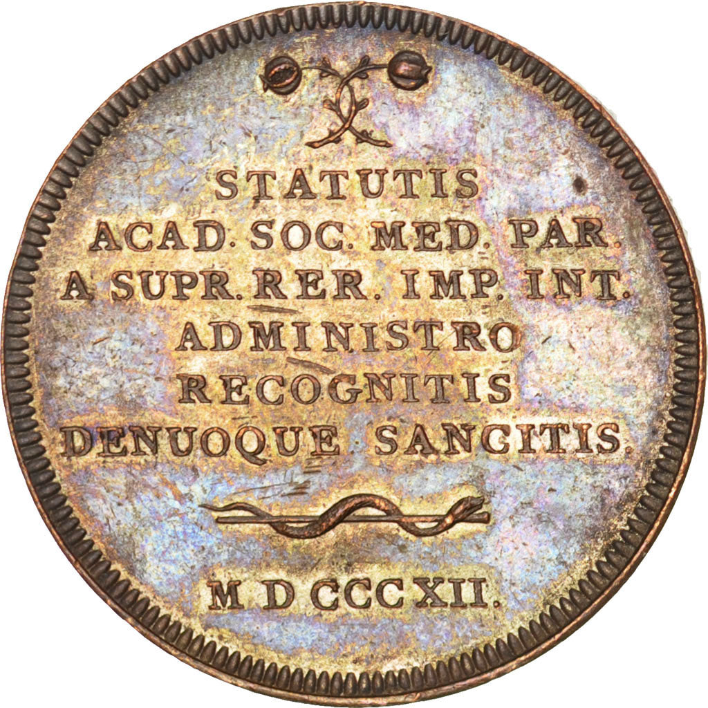 FRANCE, History, First French Empire, Medal, 1812, AU(55-58), Copper, 28, 11.80