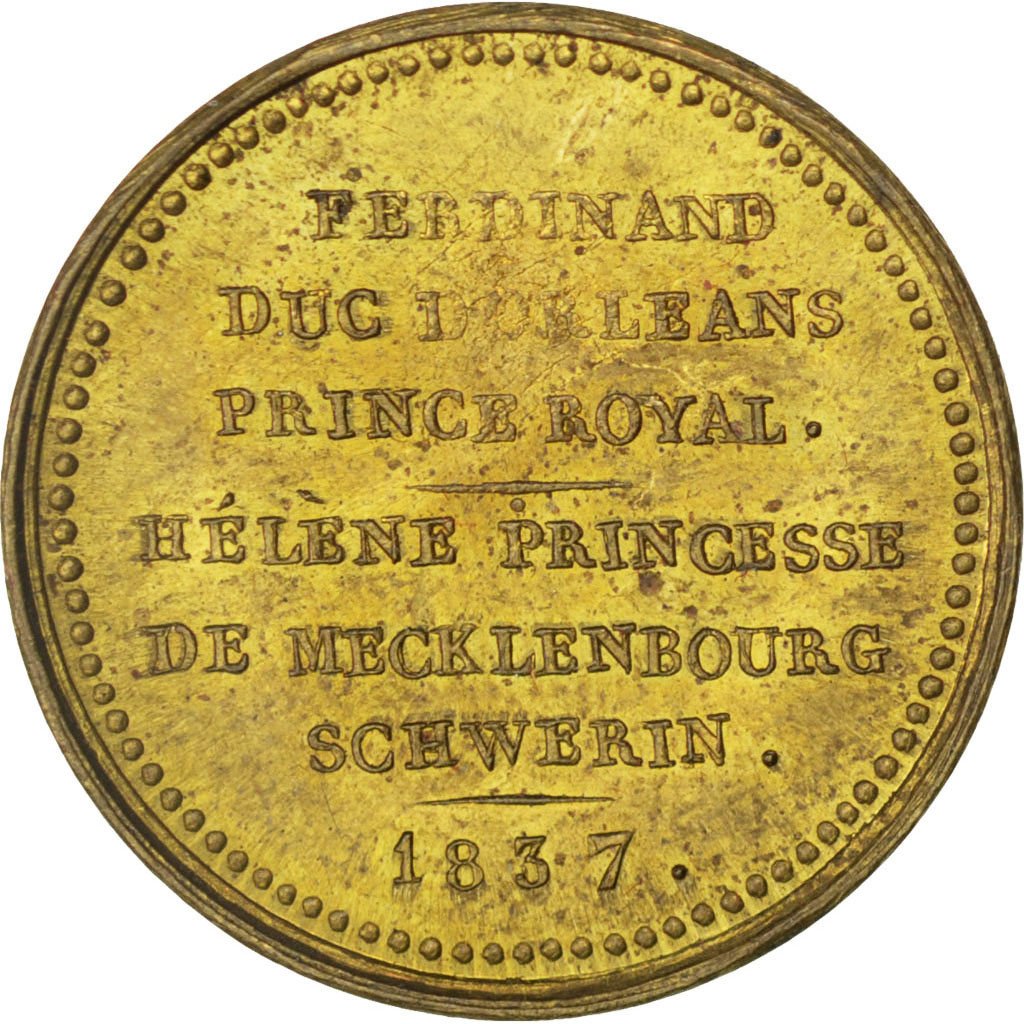 FRANCE, Politics, Society, War, Louis Philippe I, Medal, 1837, AU(50-53),...