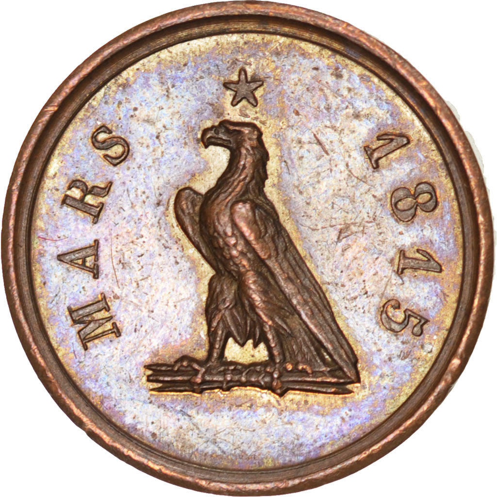 FRANCE, Politics, Society, War, Hundred Days, Medal, 1815, MS(60-62), Bronze,...