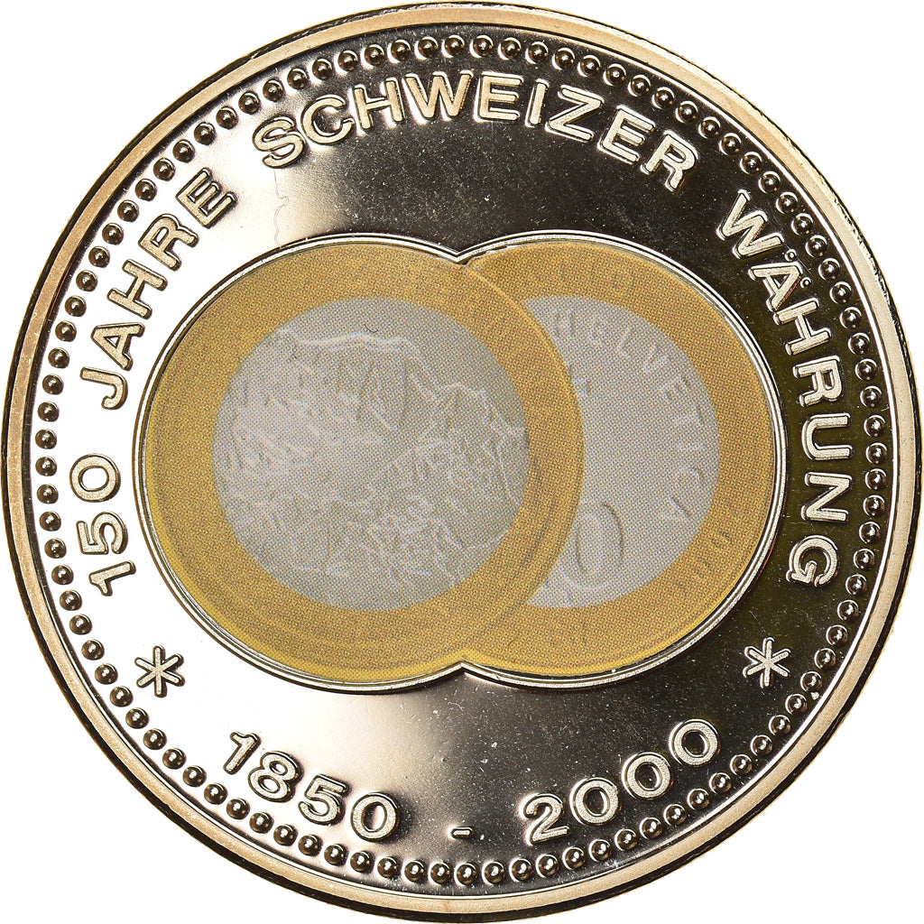 Switzerland, Medal, 150 Ans de la Monnaie Suisse, 2000, MS(63), Copper-nickel