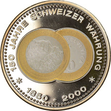 Switzerland, Medal, 150 Ans de la Monnaie Suisse, 2000, MS(63), Copper-nickel
