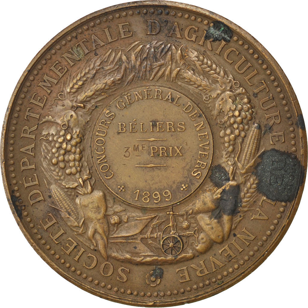 FRANCE, Business & industry, French Third Republic, Medal, 1899, AU(50-53),...