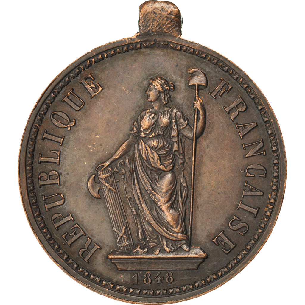 FRANCE, Politics, Society, War, French Second Republic, Medal, 1848, AU(55-58),.