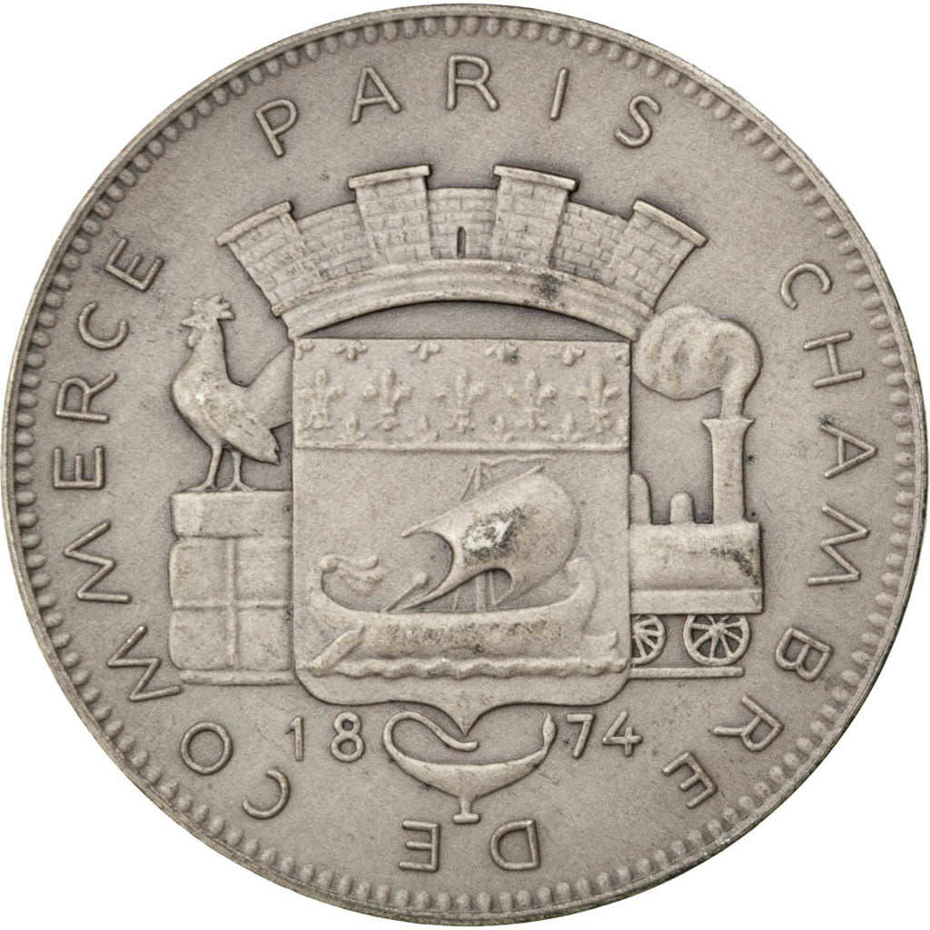 France, Medal, French Third Republic, Business & industry, 1874, AU(50-53)