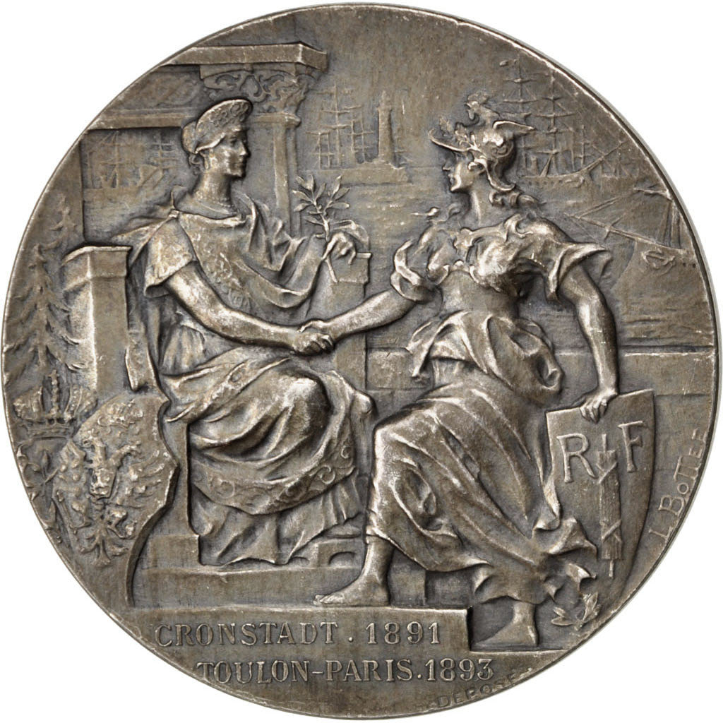 France, Medal, French Third Republic, Politics, Society, War, 1893, Bottée