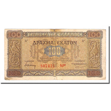 Banknote, Greece, 100 Drachmai, 1941-07-10, KM:116a, VF(20-25)
