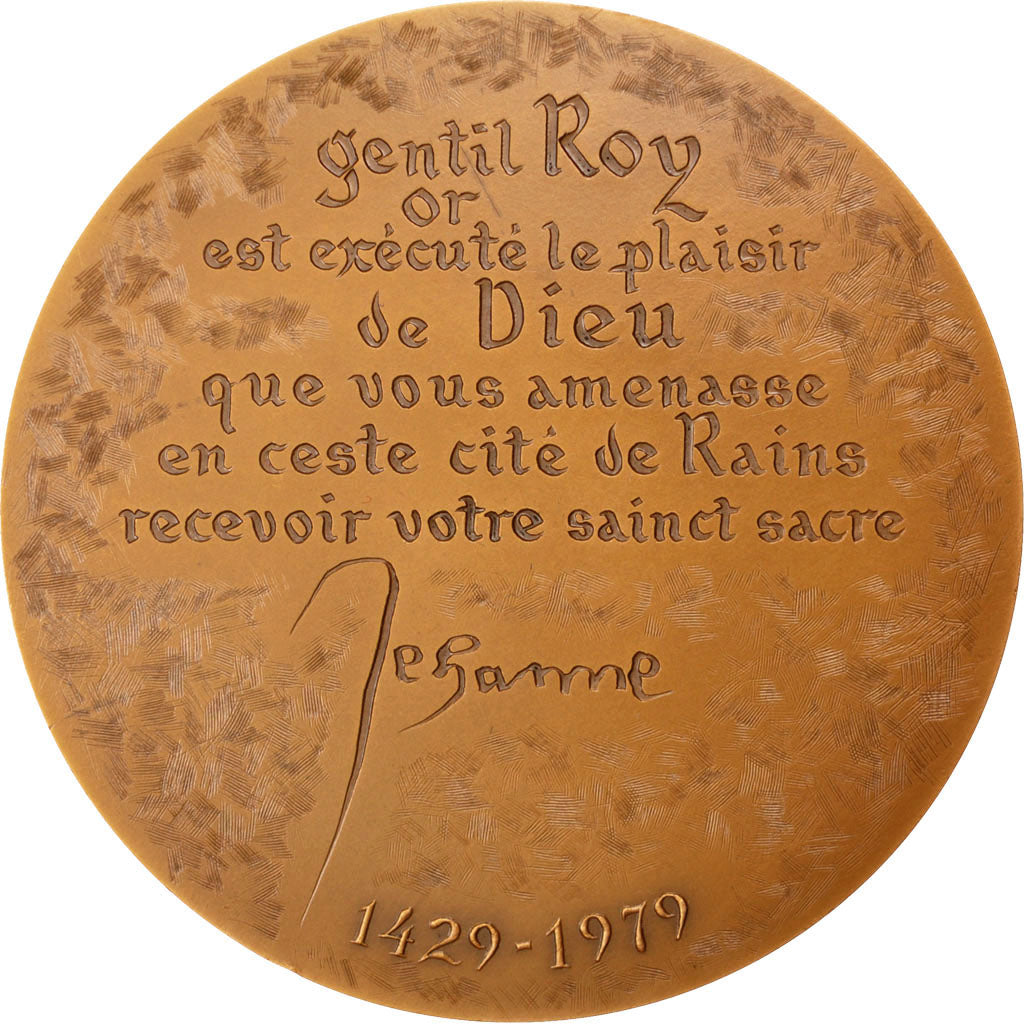 France, Medal, French Fifth Republic, History, 1979, Mauviel, SUP+, Bronze