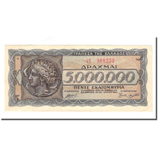 Biljet, Griekenland, 5,000,000 Drachmai, 1944-09-09, KM:128a, SUP