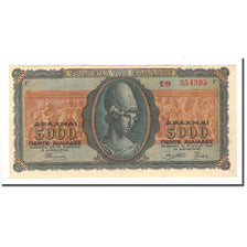 Billet, Grèce, 5000 Drachmai, 1943-07-19, KM:122a, TTB