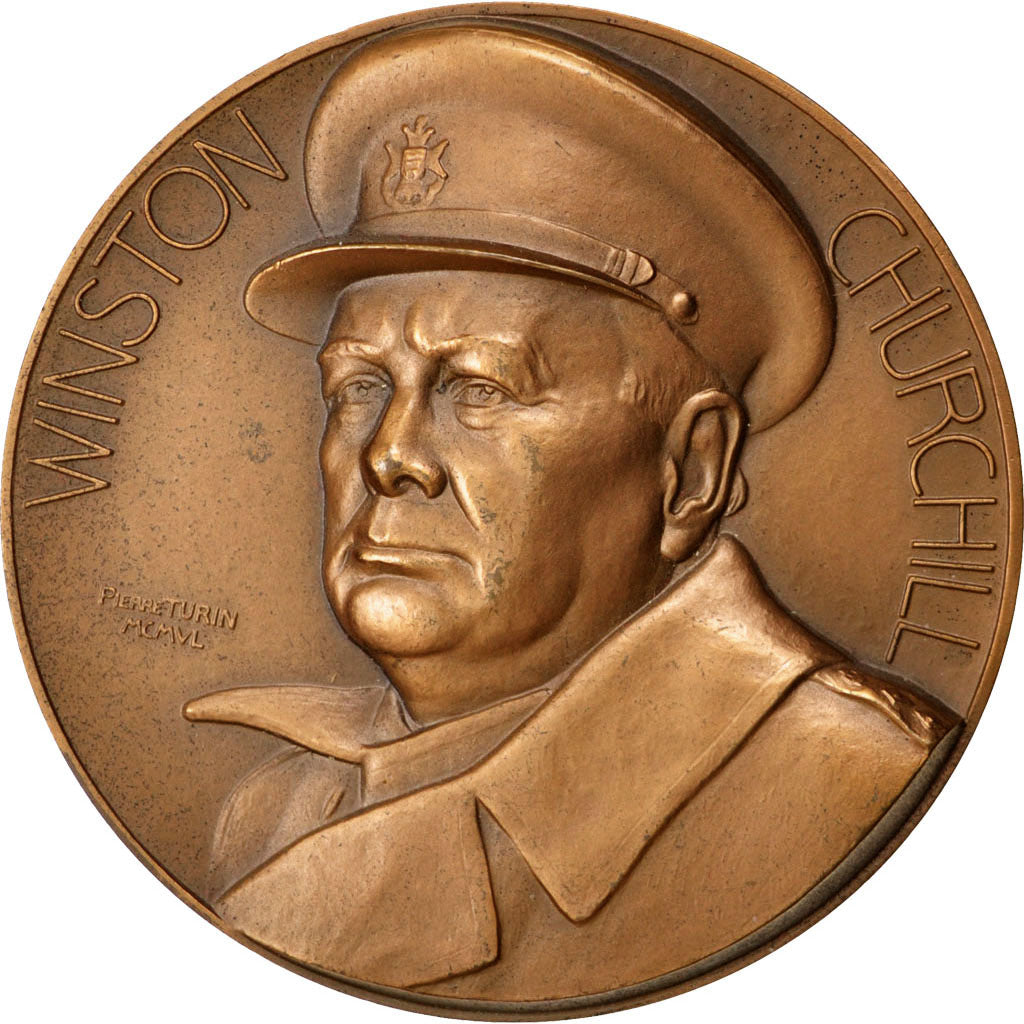 FRANCE, History, French Fifth Republic, Medal, MS(60-62), Turin, Bronze, 68,...