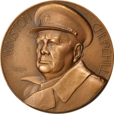 FRANCE, History, French Fifth Republic, Medal, MS(60-62), Turin, Bronze, 68,...