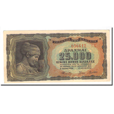 Banconote, Grecia, 25,000 Drachmai, 1943-08-12, KM:123a, SPL-