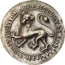 France, Médaille, Sceau de la Ville de Rouen, TTB+, Silvered bronze