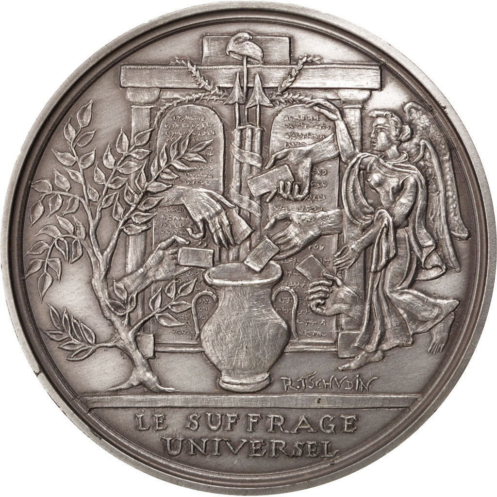 France, Medal, French Fifth Republic, History, 1988, Tschydin, MS(60-62), Bronze