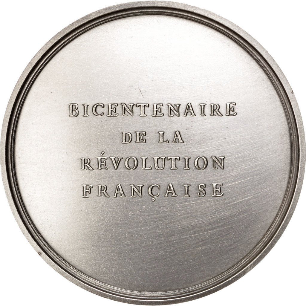 Francja, Medal, Piąta Republika Francuska, Historia, 1989, MS(60-62), Bronze