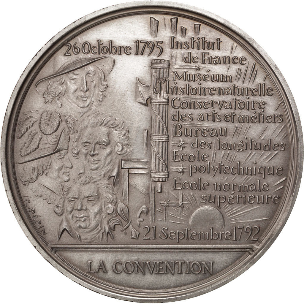 Francja, Medal, Piąta Republika Francuska, Historia, 1988, MS(60-62), Bronze