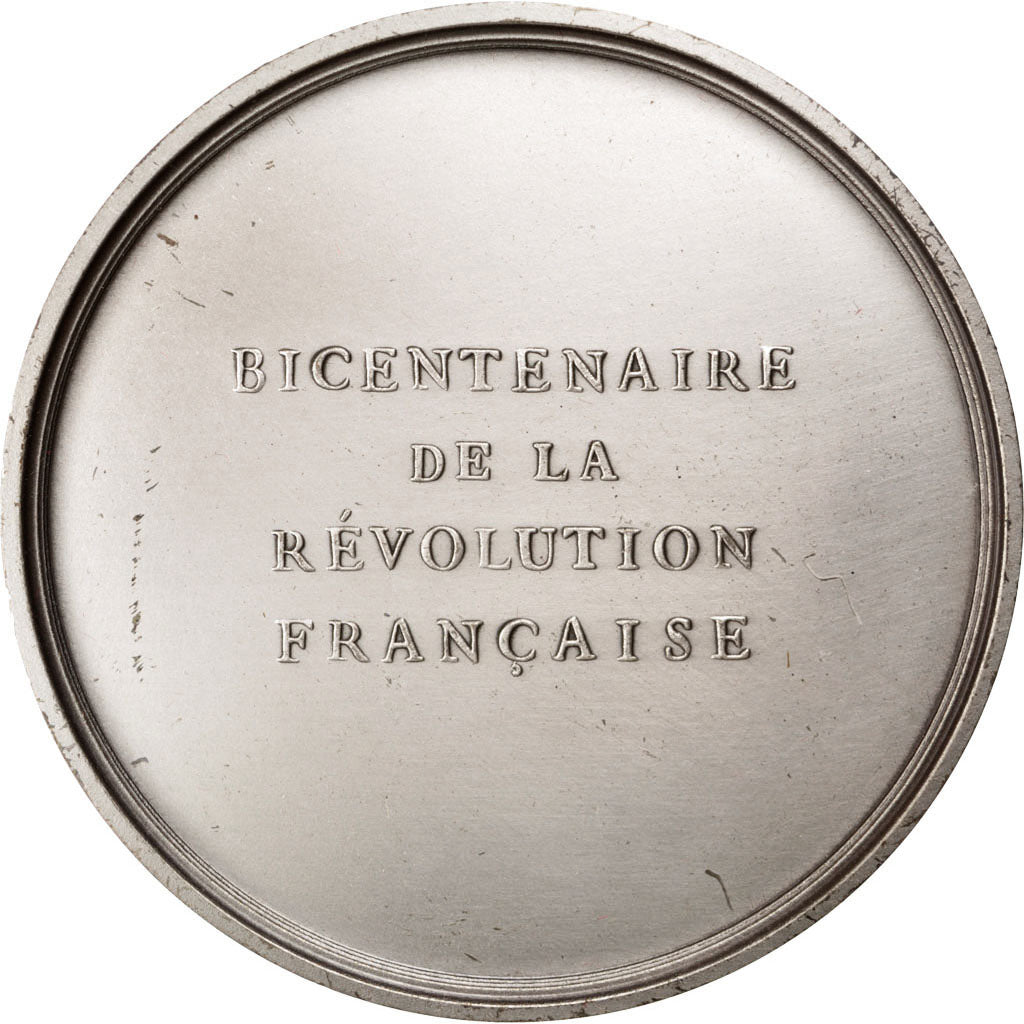 France, Medal, French Fifth Republic, History, 1989, Rodier, SUP+, Bronze