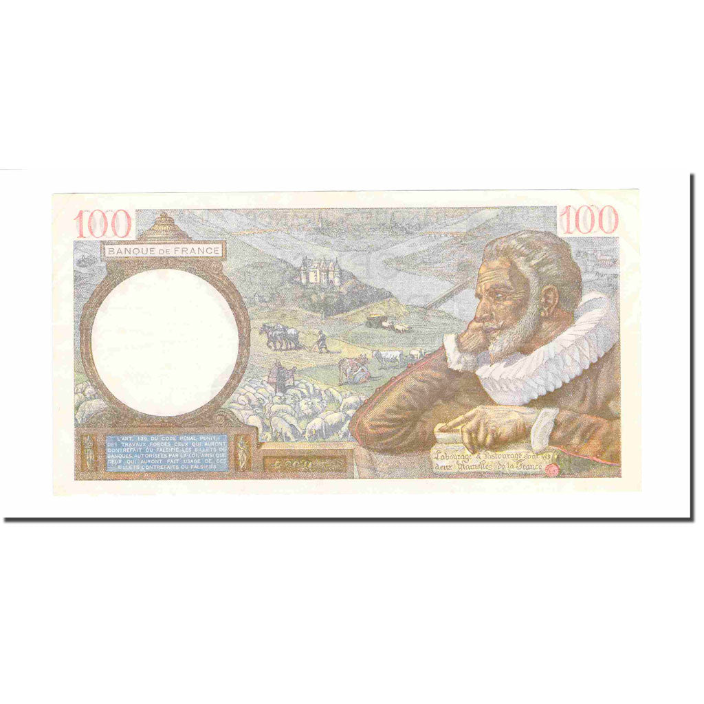 France, 100 Francs, Sully, 1941, 1941-10-30, SUP, KM:94