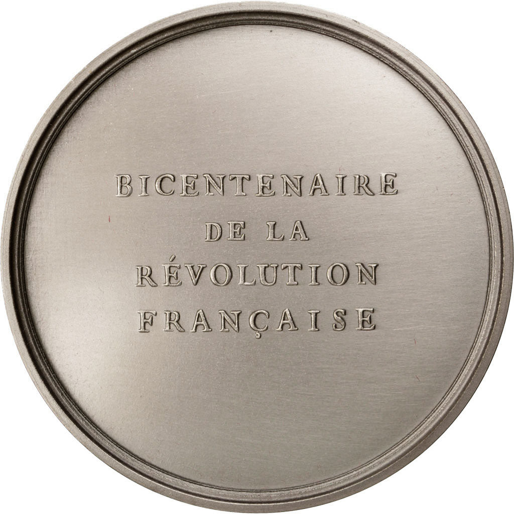 Francja, Medal, Piąta Republika Francuska, Historia, 1989, AU(50-53), Bronze