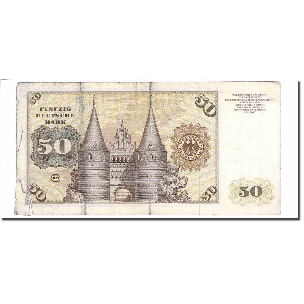 Banknote, GERMANY - FEDERAL REPUBLIC, 50 Deutsche Mark, 1960, 1960-01-02