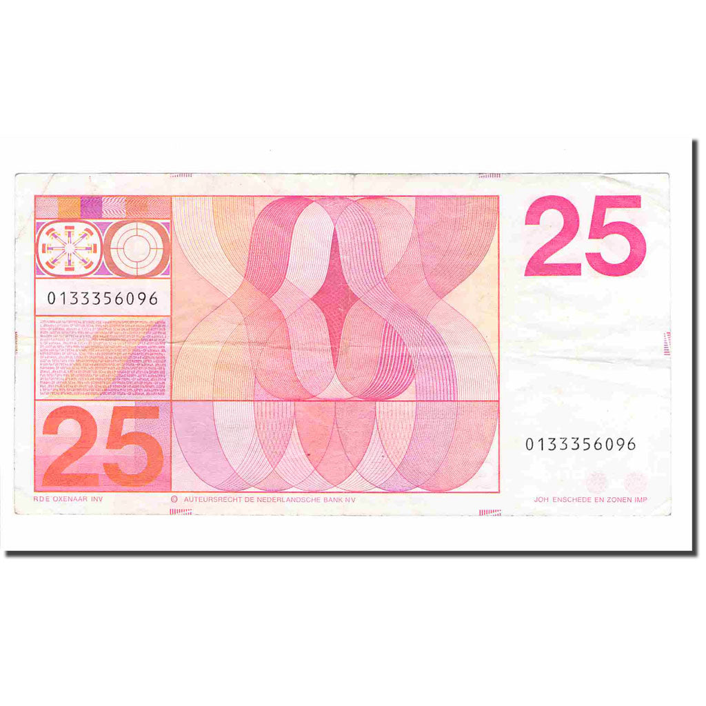 Banknote, Netherlands, 25 Gulden, 1971, 1971-02-10, KM:92a, VF(20-25)