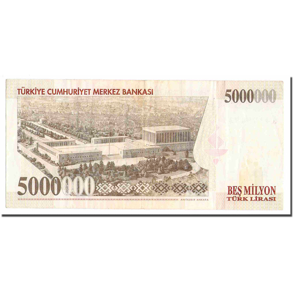 Geldschein, Türkei, 5,000,000 Lira, 1997, 1997, KM:210, SS