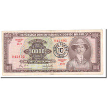 Banconote, Brasile, 10 Cruzeiros Novos on 10,000 Cruzeiros, Undated (1966-1967)
