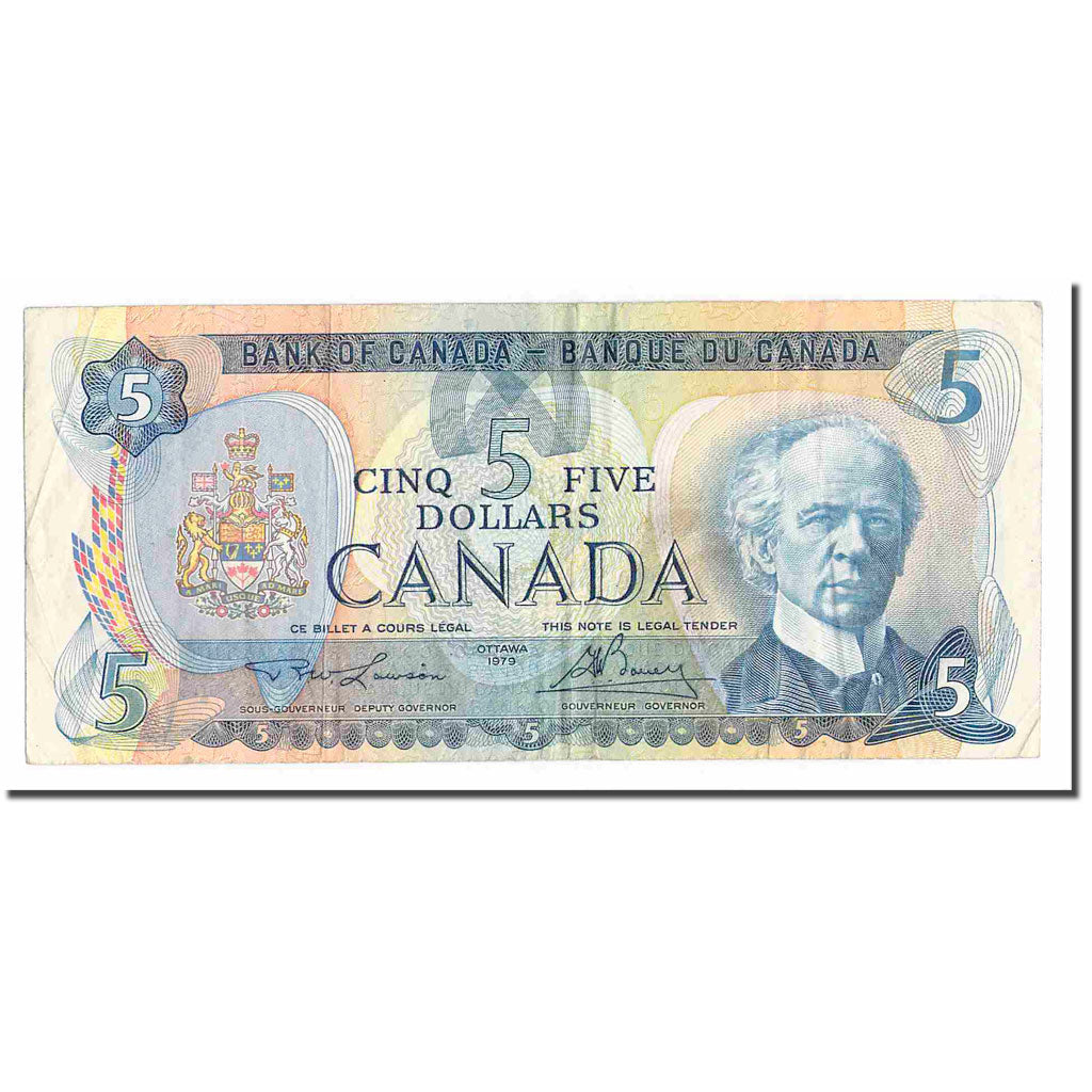 Banknote, Canada, 5 Dollars, 1979, KM:92a, EF(40-45)