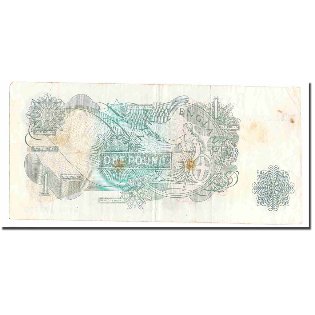 Banknote, Great Britain, 1 Pound, Undated (1960-78), KM:374g, VF(20-25)